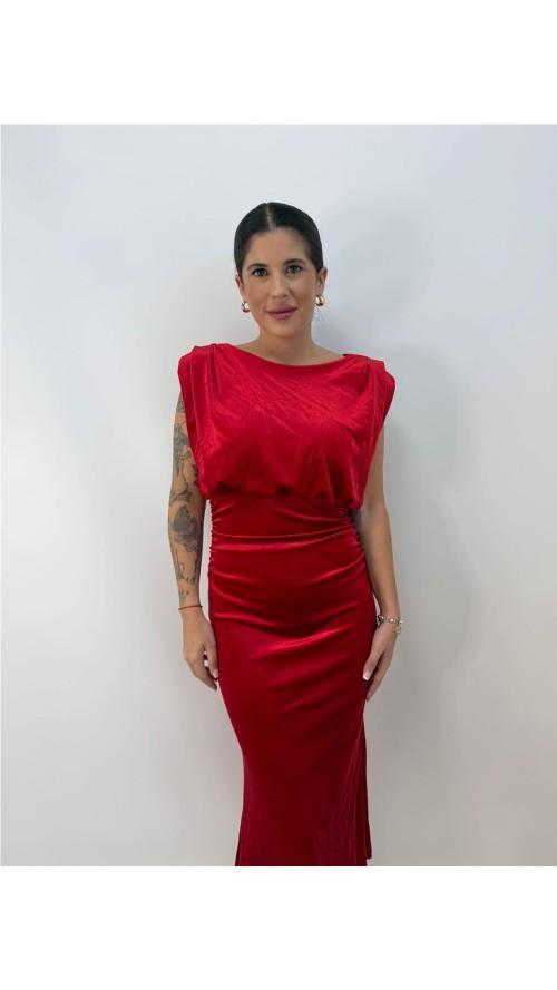 VESTIDO ROSALI ROJO
