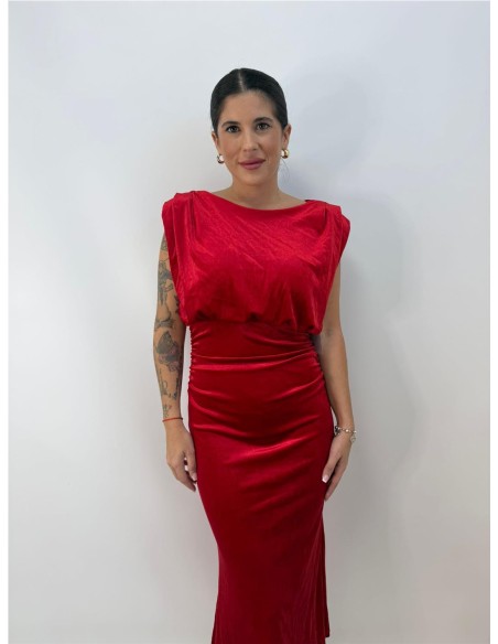 VESTIDO ROSALI ROJO