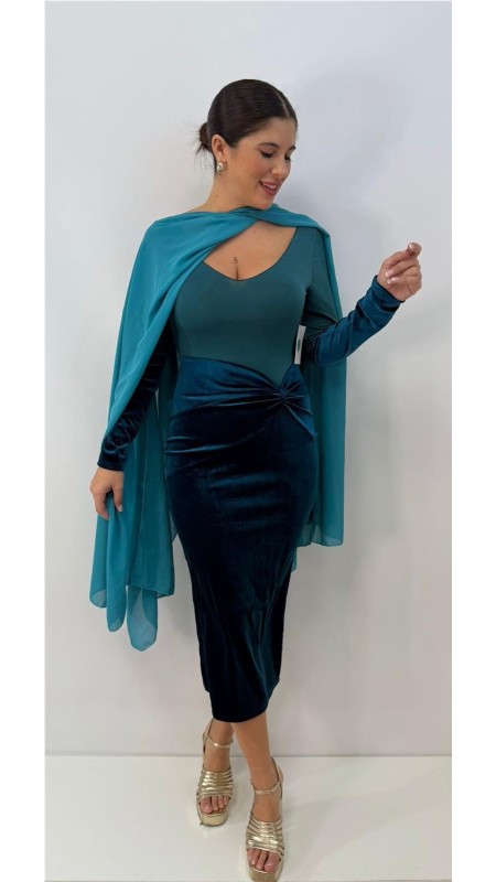 VESTIDO ERIKA PETROLEONEGRO 2