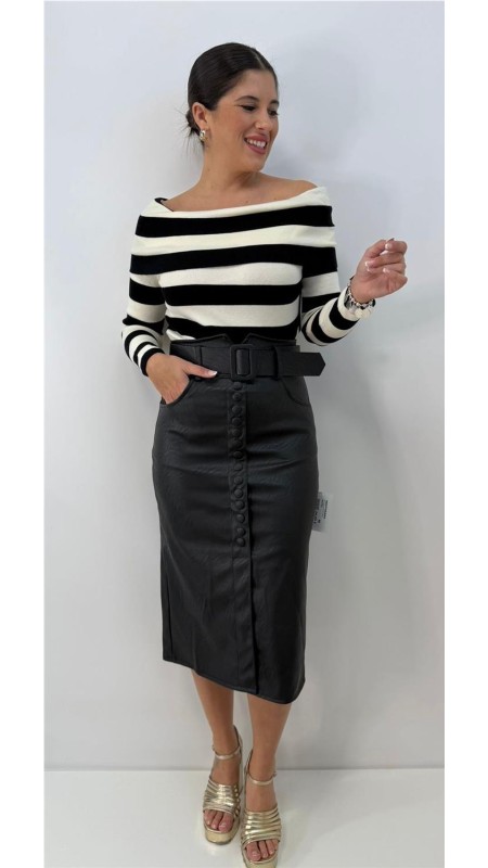 FALDA ABOTONADA NEGRO 2