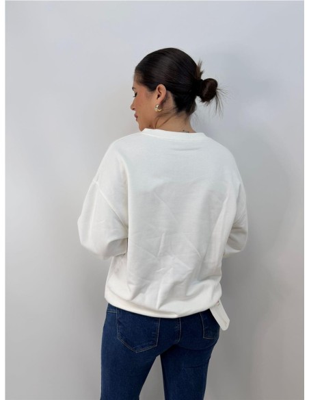 SUDADERA KISS BLANCO