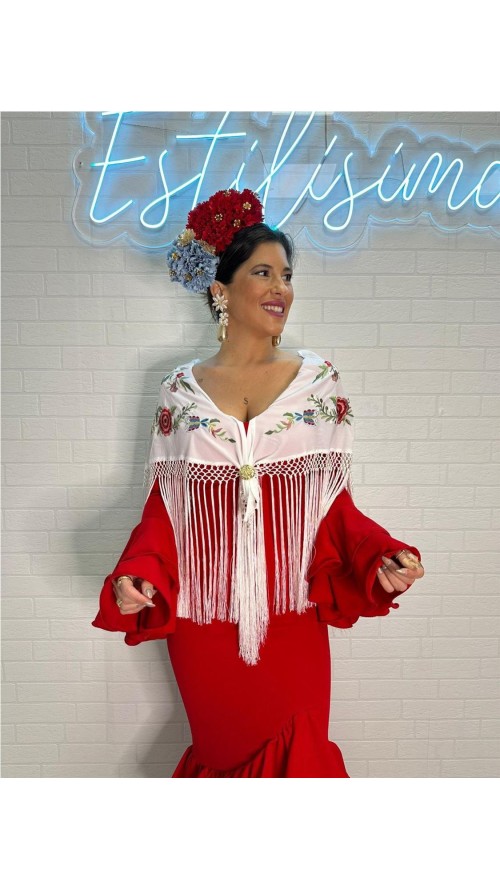 VESTIDO DE FLAMENCA MALAGA ROJO