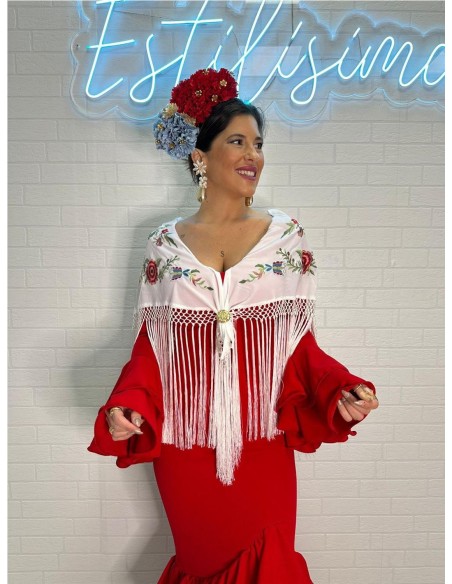 VESTIDO DE FLAMENCA MALAGA ROJO