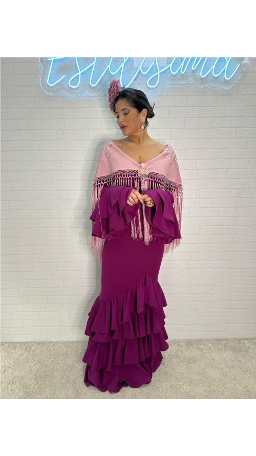 VESTIDO DE FLAMENCA MALAGA BUGANVILLA