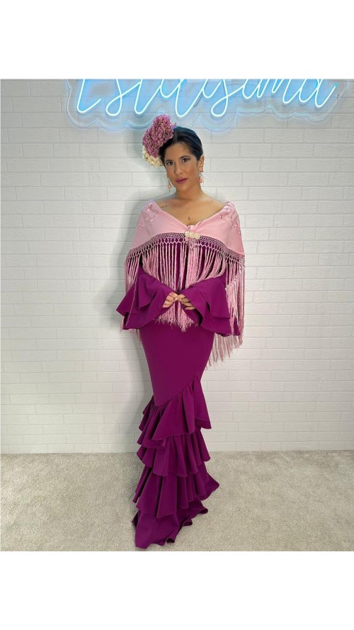 VESTIDO DE FLAMENCA MALAGA BUGANVILLA