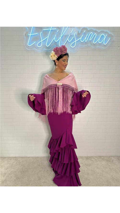 VESTIDO DE FLAMENCA MALAGA BUGANVILLA