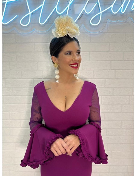 VESTIDO FLAMENCA PLUMETI BUGANVILLA