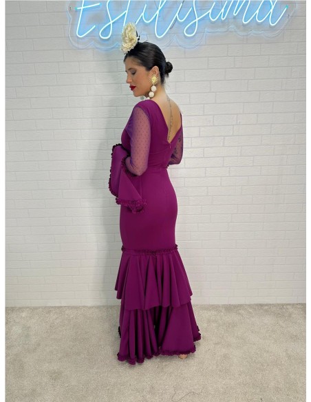 VESTIDO FLAMENCA PLUMETI BUGANVILLA