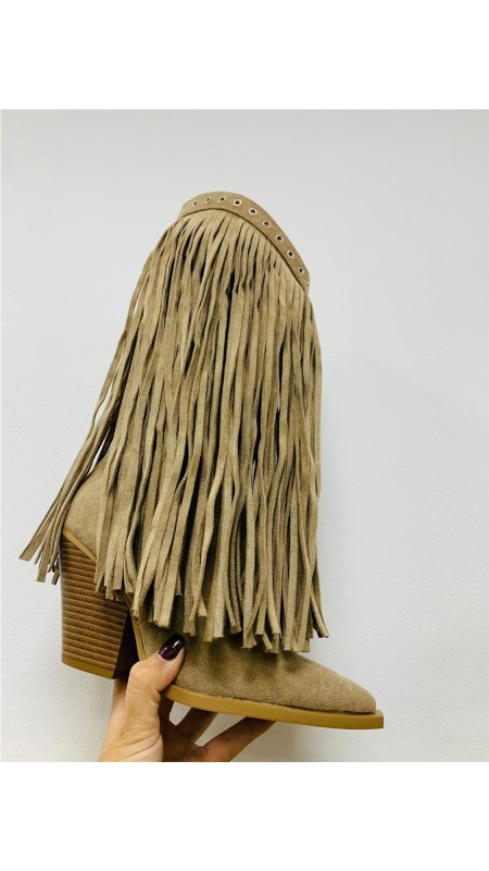 BOTA FLECOS TOP TAUPE