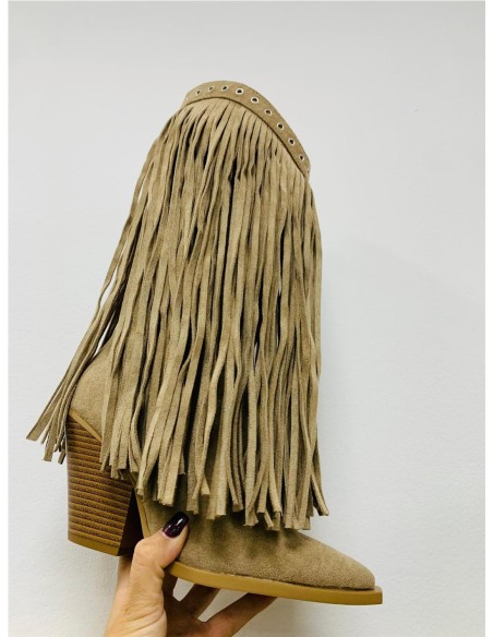 BOTA FLECOS TOP TAUPE