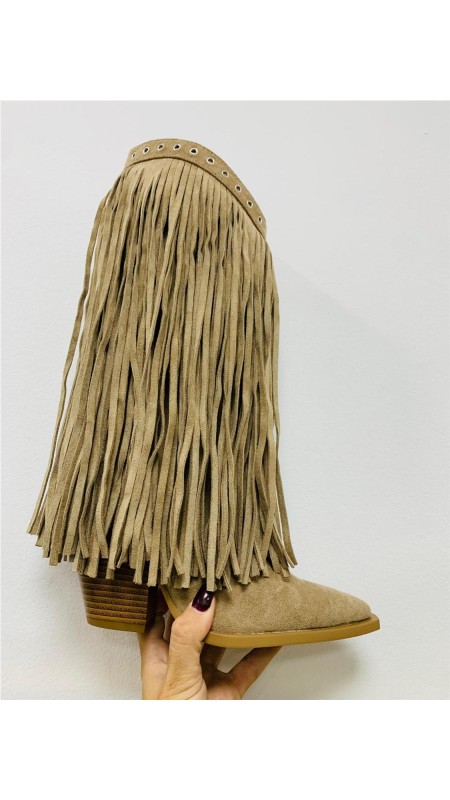 BOTA FLECOS TOP TAUPE 2