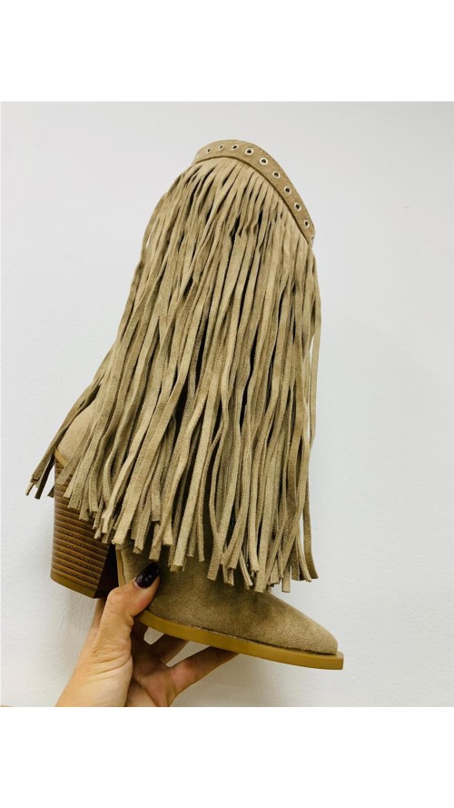 BOTA FLECOS TOP TAUPE