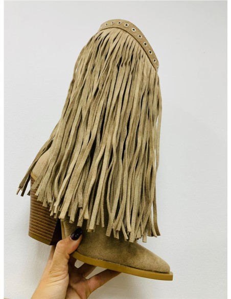 BOTA FLECOS TOP TAUPE