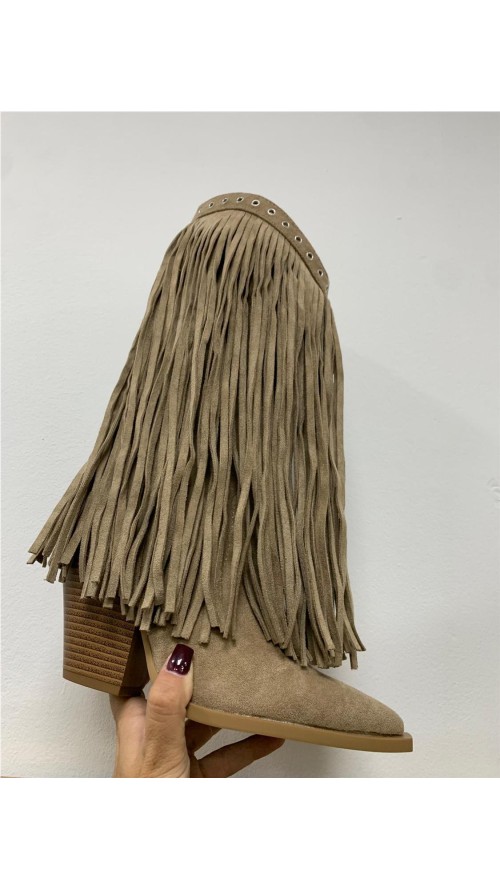 BOTA FLECOS TOP TAUPE