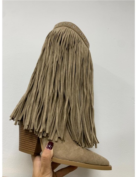 BOTA FLECOS TOP TAUPE