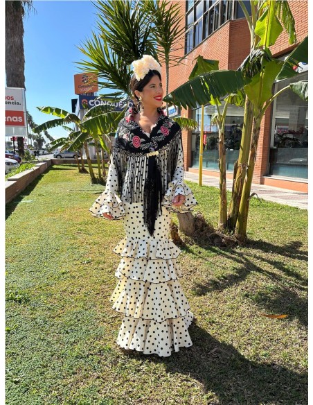VESTIDO DE FLAMENCA MARISOL BEIG