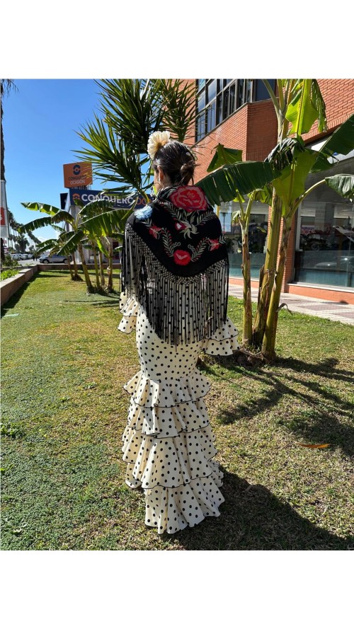 VESTIDO DE FLAMENCA MARISOL BEIG