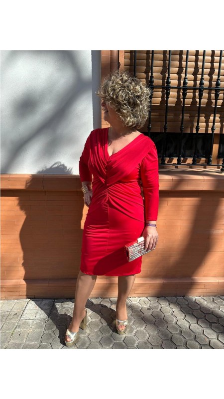 VESTIDO MAYKA ROJO