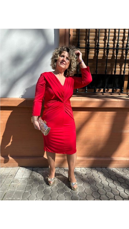 VESTIDO MAYKA ROJO