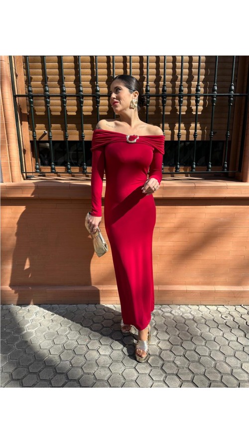 VESTIDO ALISON BURDEOS