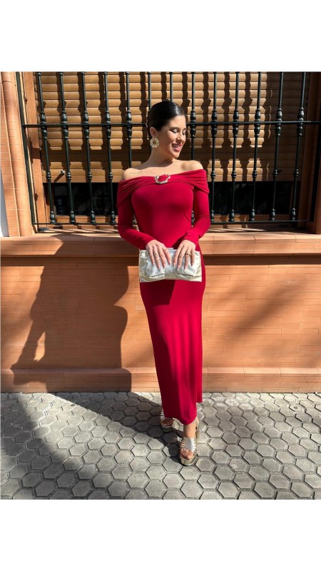 VESTIDO ALISON BURDEOS 2