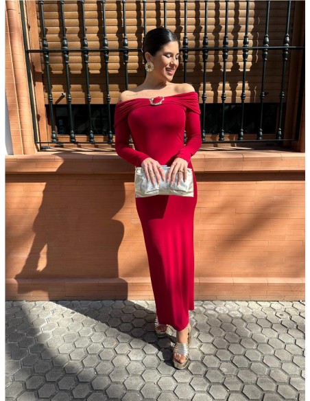 VESTIDO ALISON BURDEOS