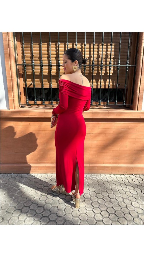 VESTIDO ALISON BURDEOS