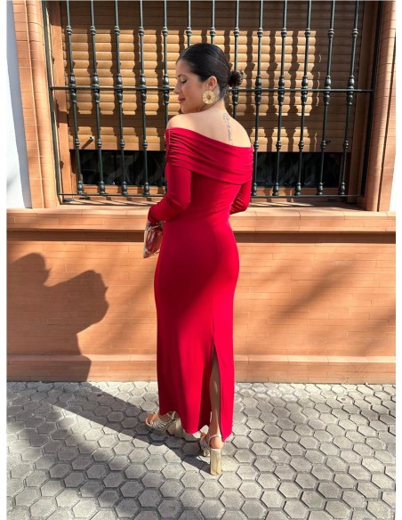 VESTIDO ALISON BURDEOS