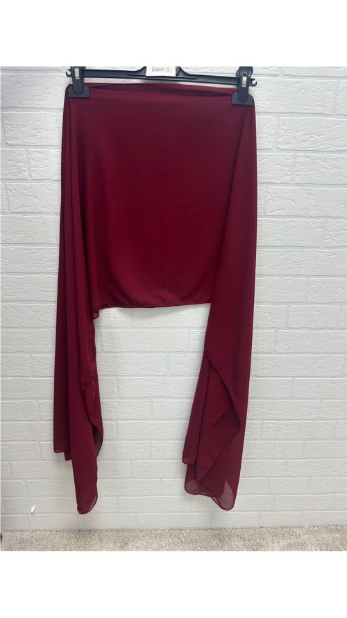 CAPA DE GASA BURDEOS