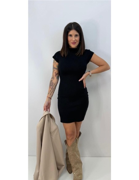 VESTIDO PLUMBAGO NEGRO