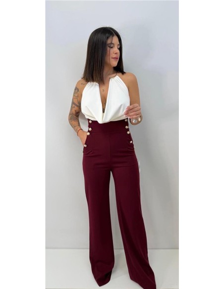 PANTALON ESTRELLA BURDEOS