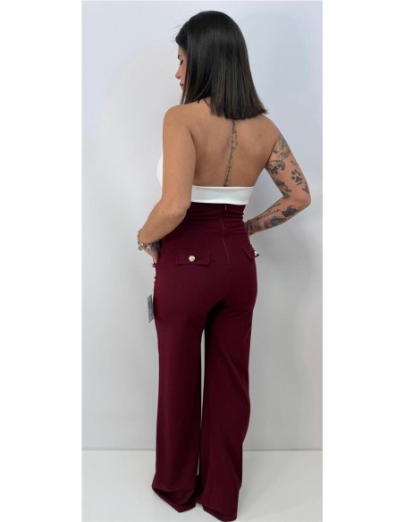 PANTALON ESTRELLA BURDEOS