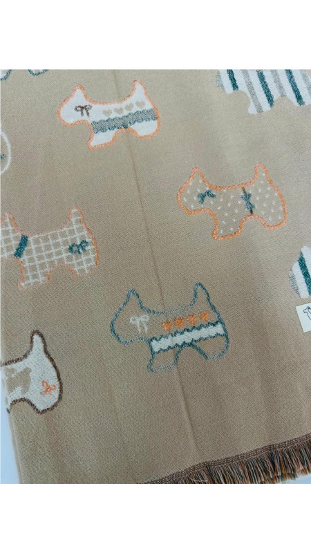 PAÑUELO PERRO BEIG 2