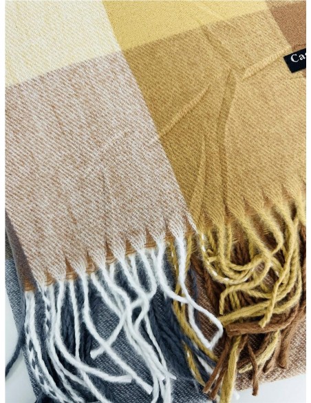 PAÑOLETA CUADROS CAMEL