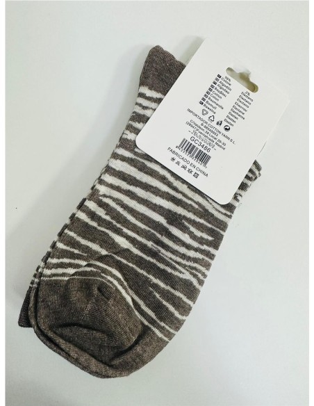 CALCETIN PRINT TAUPE