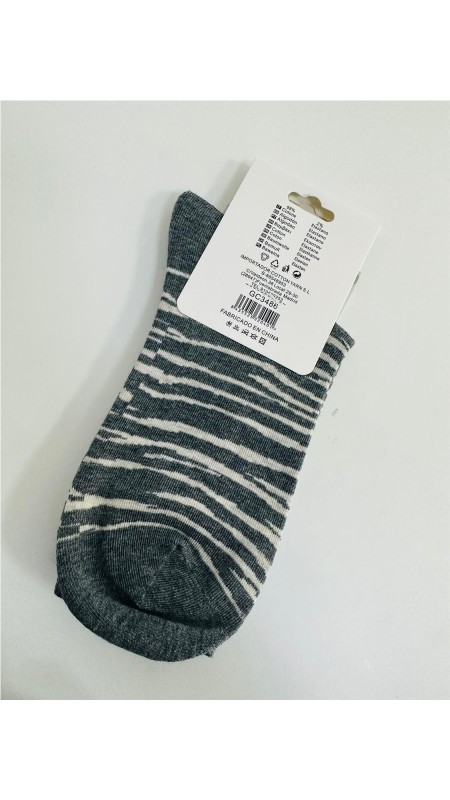 CALCETIN PRINT GRIS 2