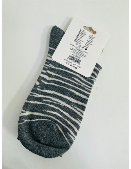 CALCETIN PRINT GRIS