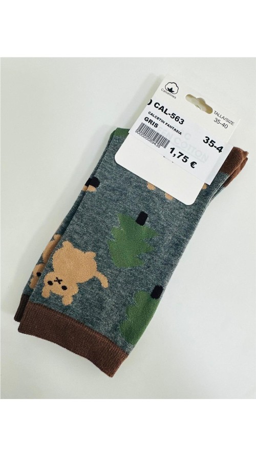 CALCETIN FANTASIA GRIS