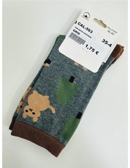 CALCETIN FANTASIA GRIS