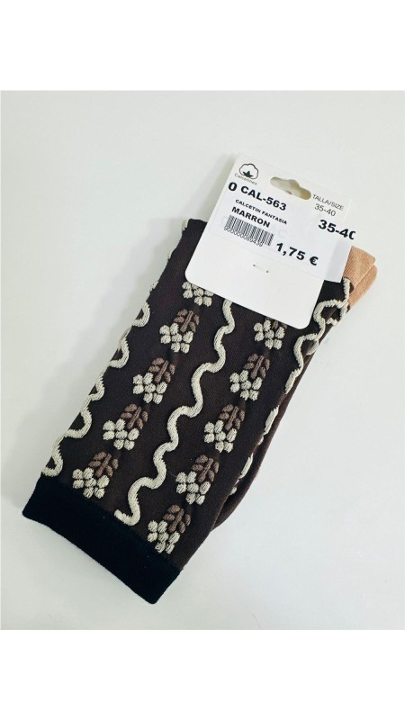 CALCETIN FANTASIA MARRON
