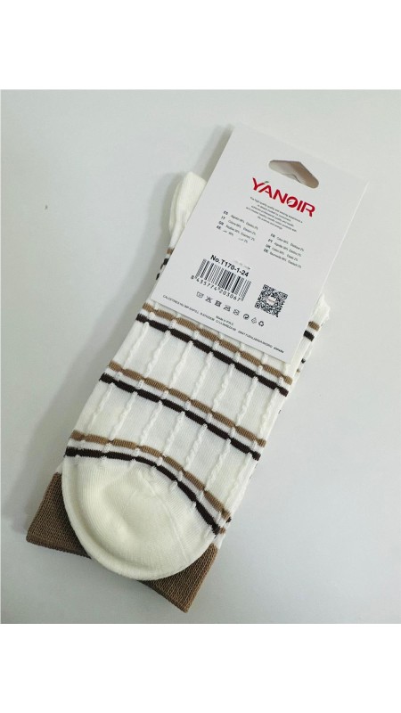 CALCETIN LARGO DIBUJOS RAYAS 2