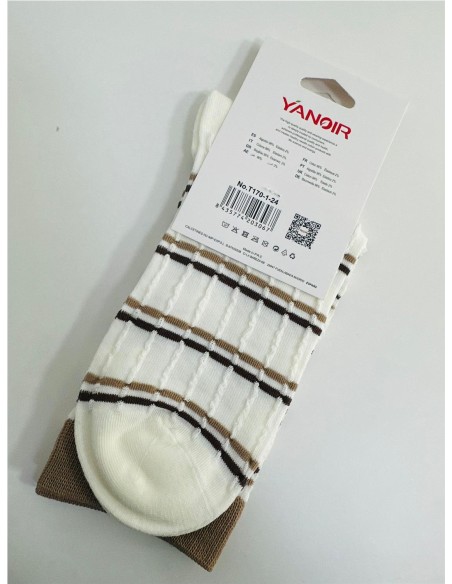 CALCETIN LARGO DIBUJOS RAYAS