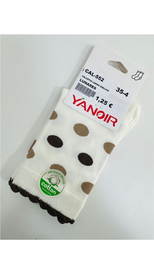 CALCETIN LARGO DIBUJOS LUNARES