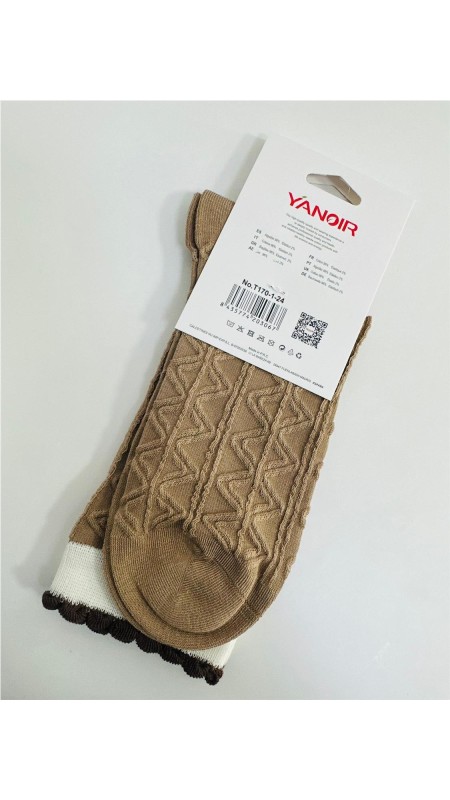 CALCETIN LARGO DIBUJOS CAMEL 2