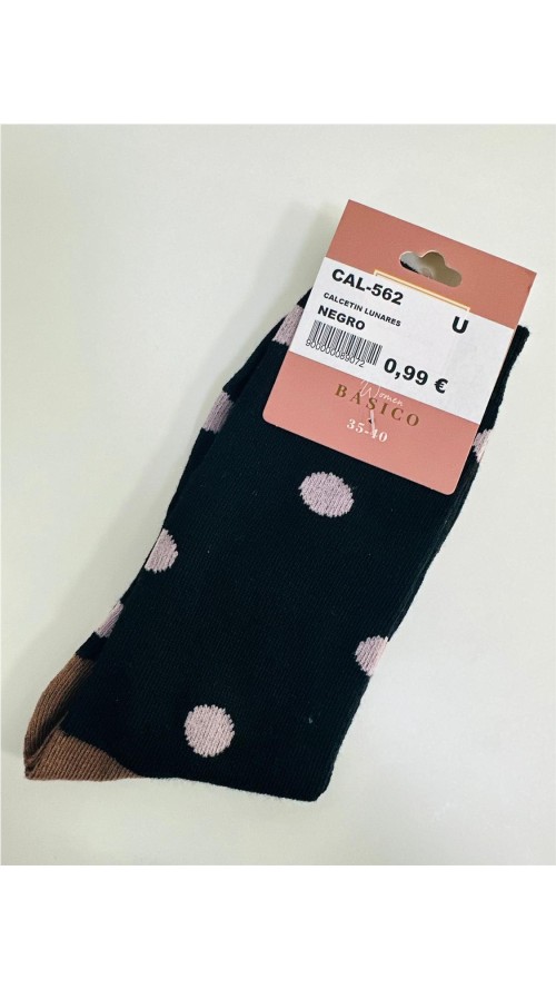 CALCETIN LUNARES NEGRO
