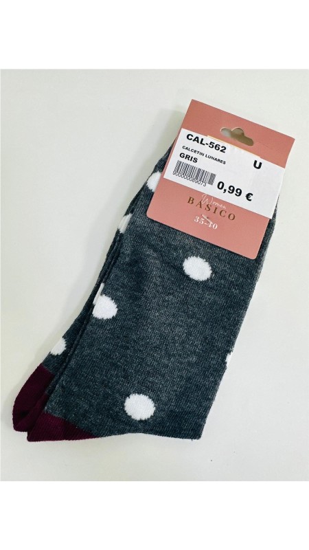 CALCETIN LUNARES GRIS
