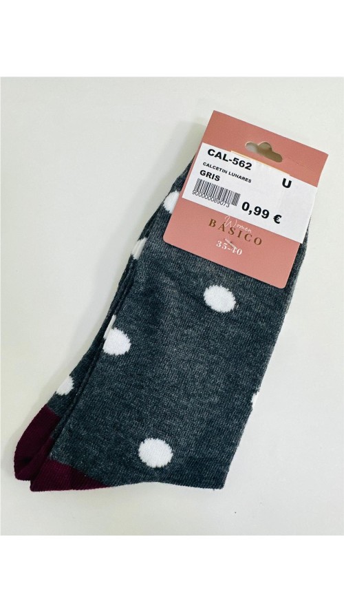 CALCETIN LUNARES GRIS