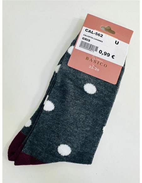 CALCETIN LUNARES GRIS