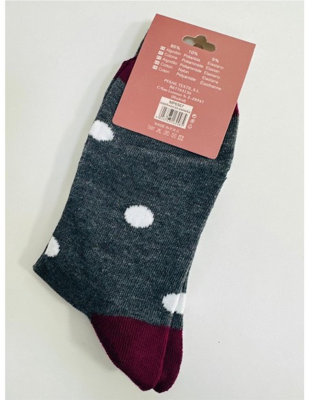 CALCETIN LUNARES GRIS