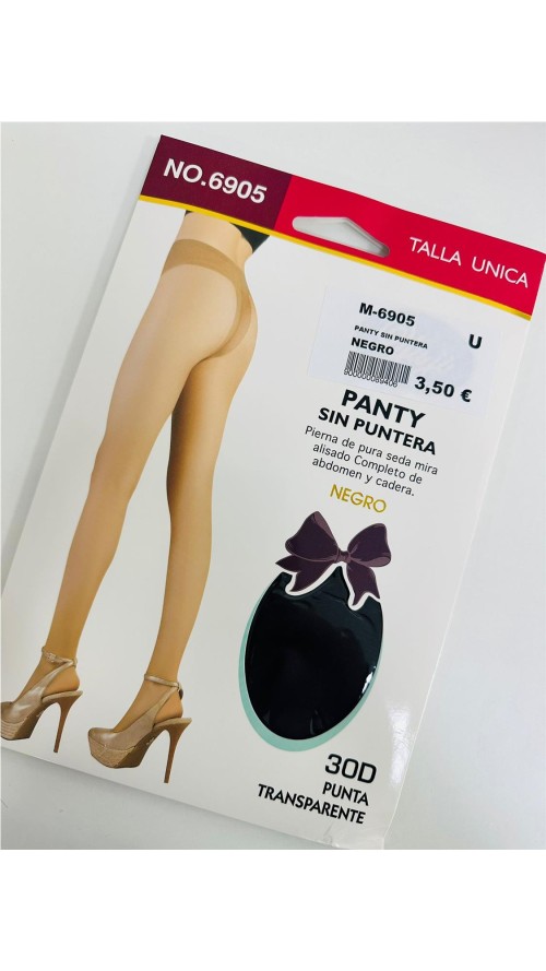 PANTY SIN PUNTERA NEGRO